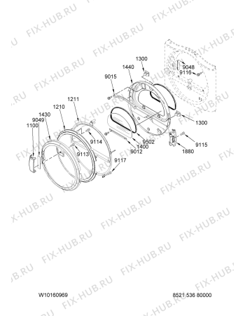 Схема №4 MEDZ600TW1 с изображением Колесо для сушилки Whirlpool 480112101073