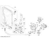 Схема №5 SN26M600EU с изображением Боковая часть корпуса для посудомоечной машины Bosch 00680449