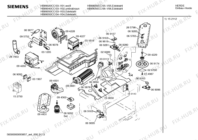 Схема №6 HB89040CC с изображением Инструкция по эксплуатации для плиты (духовки) Siemens 00519871