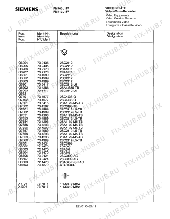 Схема №16 FM713L1FF с изображением Инструкция по эксплуатации для видеотехники Siemens 00530806