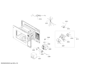 Схема №4 HF15M764 с изображением Внутренняя дверь для микроволновой печи Siemens 11019454