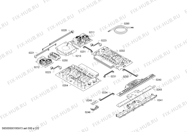 Схема №1 PXE675DE4E с изображением Модуль управления для плиты (духовки) Bosch 11017303