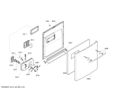 Схема №6 SGS55T23EU с изображением Рамка для электропосудомоечной машины Bosch 00449145