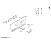 Схема №5 SPI53M15EU с изображением Передняя панель для посудомойки Bosch 00746360