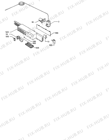 Взрыв-схема холодильника Juno JKG6463 - Схема узла Thermostat