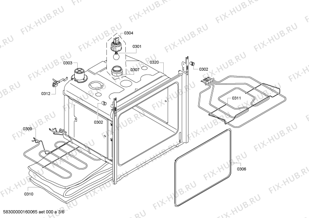 Схема №4 VVH21A3150 с изображением Кабель для электропечи Bosch 00656932