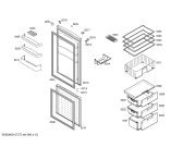Схема №3 KGV33V40 с изображением Дверь для холодильника Bosch 00245153