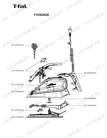 Схема №1 FV2626Q0 с изображением Ручка для утюга (парогенератора) Seb CS-41960028