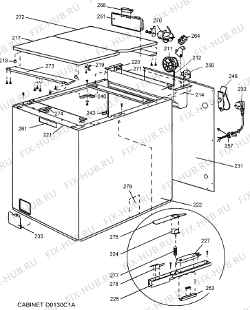 Взрыв-схема стиральной машины Gorenje Compact 412 D0130C2A RU   -White 4_5 kg (900000871, D0130C2A) - Схема узла 02