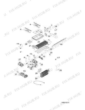 Схема №2 RCB902ENF (F074639) с изображением Запчасть для холодильной камеры Indesit C00282897