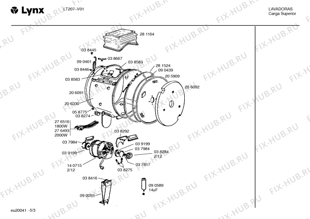 Схема №4 T8815 с изображением Трубки для стиралки Bosch 00090343