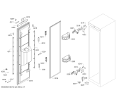 Схема №6 T18ID800LP с изображением Дверь для холодильника Bosch 00713211