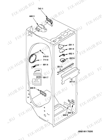 Схема №7 SB 540W-KM-US с изображением Дверь для холодильника Whirlpool 481241619344