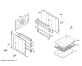 Схема №4 HEV43T350E Horno bosch poliv.multif.inox cif_e с изображением Внешняя дверь для духового шкафа Bosch 00673212