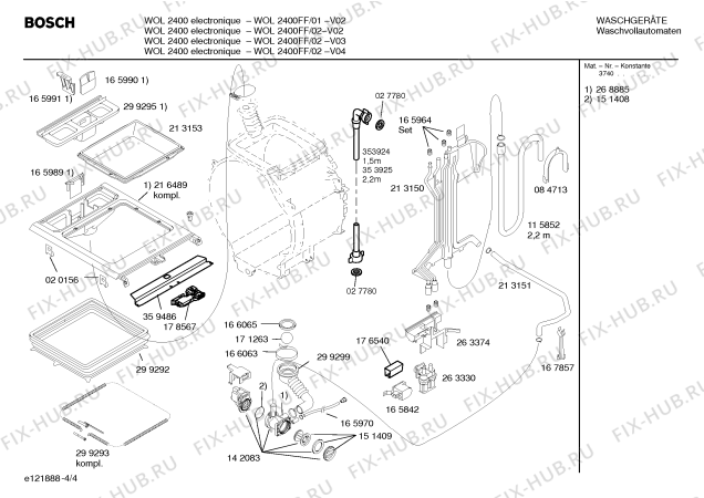 Схема №3 WOL2200FF WOL2200 electronique с изображением Панель управления для стиралки Bosch 00359510