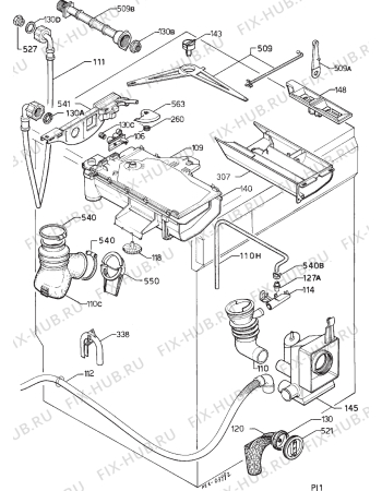 Взрыв-схема стиральной машины Atlas KT233-2 - Схема узла Hydraulic System 272