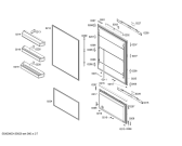 Схема №7 T36IB70NSP Thermador с изображением Монтажный набор для холодильной камеры Bosch 00671885