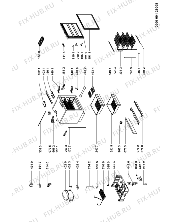 Схема №1 AFB8233 (F090656) с изображением Запчасть для холодильной камеры Indesit C00346696