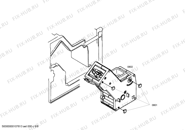 Схема №7 TCA6301UC Benvenuto B30 с изображением Съемщик натяжения для электрокофемашины Bosch 00428048