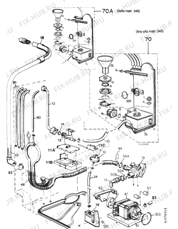 Взрыв-схема посудомоечной машины Zoppas PB21 - Схема узла Section 5