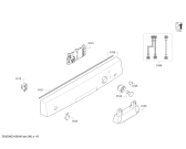 Схема №5 SMS41D12EU с изображением Панель управления для посудомоечной машины Bosch 00742624