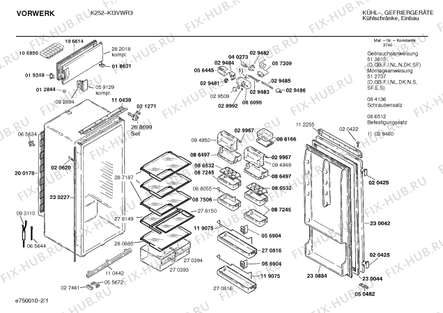 Схема №2 KI5VWL3 K172 с изображением Клапан для холодильной камеры Bosch 00087584