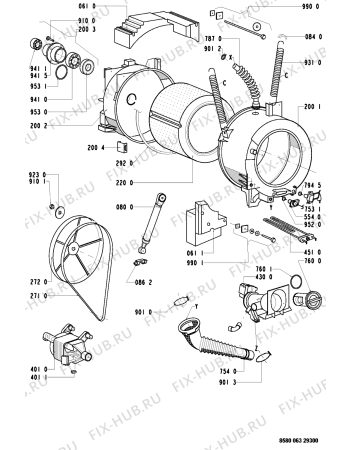 Схема №2 AWP 075 с изображением Кнопка, ручка переключения для стиральной машины Whirlpool 481941258712