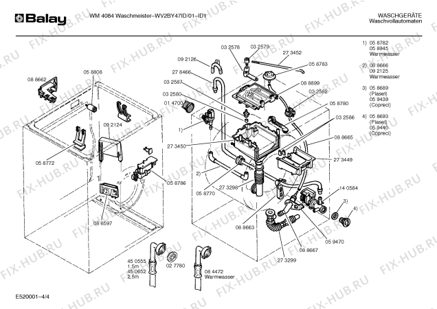 Взрыв-схема стиральной машины Balay WV2BY47ID WM4084 WashMeister - Схема узла 04