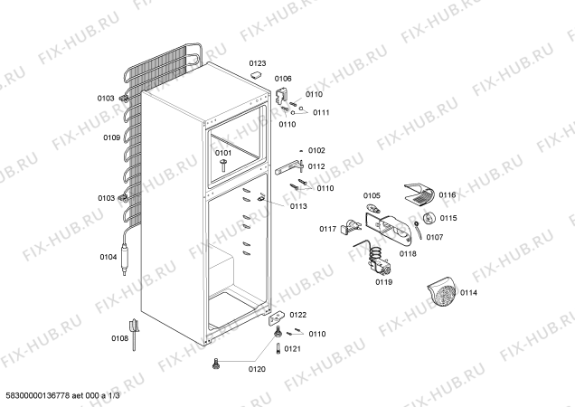 Схема №2 RDV48V71BR с изображением Вставка для холодильной камеры Bosch 00648580