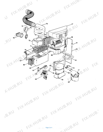 Схема №2 PAC C21G с изображением Запчасть для климатотехники DELONGHI 534872