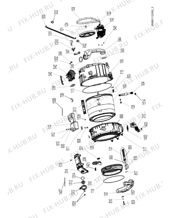 Схема №8 WATK 916 с изображением Ручка (крючок) люка для стиральной машины Whirlpool 482000020681