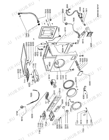 Схема №2 LF 754 - 1 с изображением Обшивка для стиралки Whirlpool 481246078957