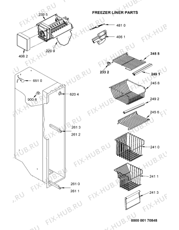 Схема №9 AC 2027 HEKB с изображением Панель управления для холодильной камеры Whirlpool 481245228923