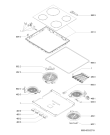 Схема №1 AKL 428/WH/NE/01 с изображением Плита Whirlpool 481225998303