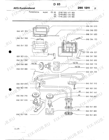 Взрыв-схема посудомоечной машины Rondo (N Rn) RONDOTELLA S 66 EB - Схема узла Section0