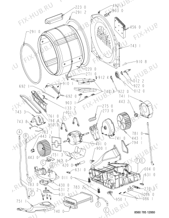 Схема №2 TRKK PRESTIGE с изображением Обшивка для сушильной машины Whirlpool 481245215923