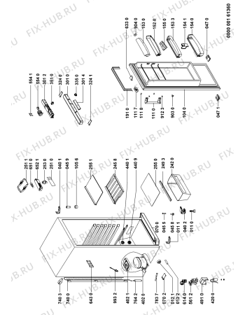 Схема №1 WM1450 A++W с изображением Вложение для холодильника Whirlpool 480131100386