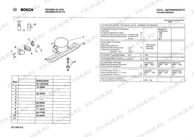 Взрыв-схема холодильника Bosch KSU9001FF - Схема узла 03