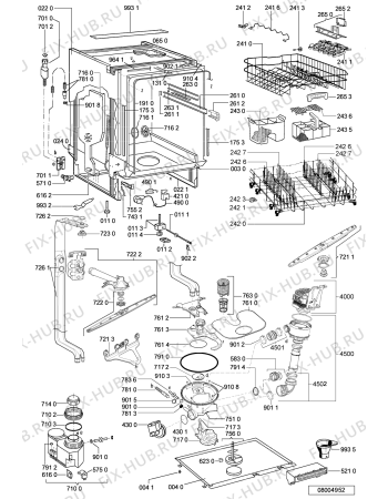 Схема №2 WP 79/2 LD с изображением Панель для посудомоечной машины Whirlpool 480140101338