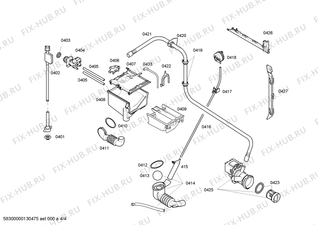 Схема №4 WM12E420EP с изображением Панель управления для стиралки Siemens 00669639