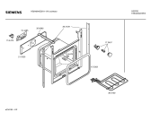 Схема №4 HB24064GB с изображением Передняя часть корпуса для духового шкафа Siemens 00366789