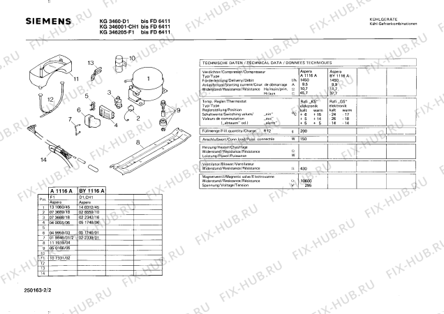 Взрыв-схема холодильника Siemens KG346001 - Схема узла 02