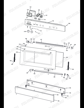 Схема №4 PEMR 965 A с изображением Запчасть для плиты (духовки) DELONGHI 063131