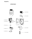 Схема №1 EP4321E4/23 с изображением Корпусная деталь для электроэпилятора Rowenta CS-00125079