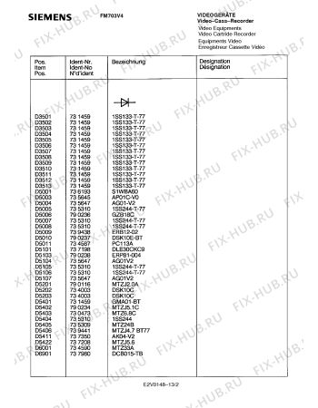 Взрыв-схема телевизора Siemens FM703V4 - Схема узла 03