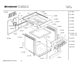 Схема №5 FEF14J40ED с изображением Крышка для духового шкафа Bosch 00219880