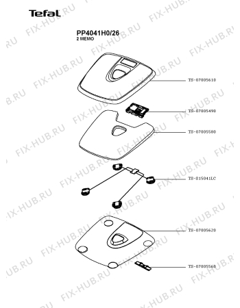 Схема №1 PP4014H0/26 с изображением Табло для электровесов Tefal TS-S15041LC