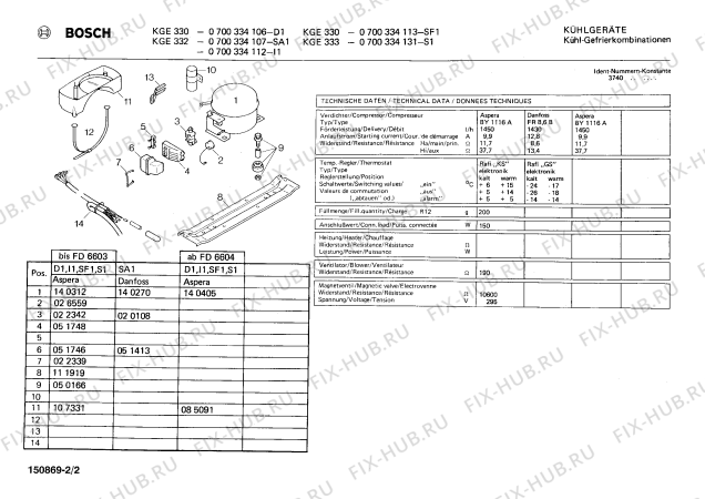 Схема №2 0700334115, KGE342 с изображением Ручка для холодильника Bosch 00083838