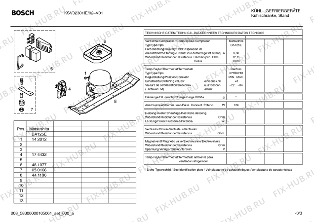 Схема №3 KSV32301IE с изображением Крышка для холодильника Bosch 00182046