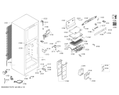 Схема №3 KD42NVI20 с изображением Крышка для холодильной камеры Bosch 00742701